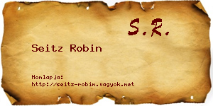 Seitz Robin névjegykártya